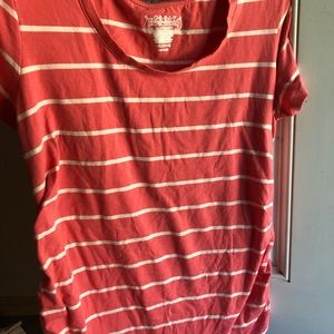 Striped maternity shirt